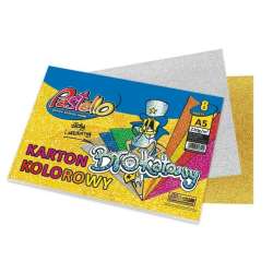 Karton brokat A5 210g 8 kartek mix