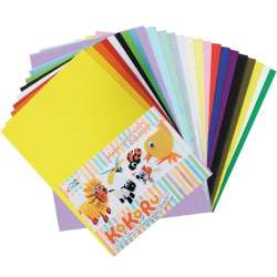 Tektura falista A4 24 arkusze mix