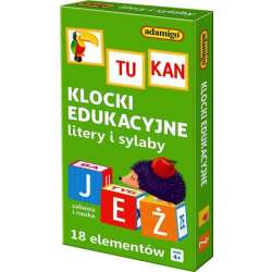 Klocki'Adamigo' 18el. Litery i sylaby (GXP-563343) - 1