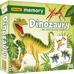 Memory Dinozaury świat gra pamięciowa ADAMIGO (5902410007417) - 1