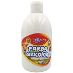 Farba szkolna biała 500ml - 1