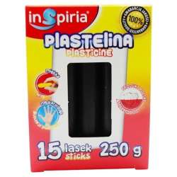 Plastelina czarna 15 lasek 250g - 1