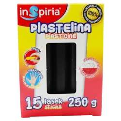 Plastelina czarna 15 lasek 250g