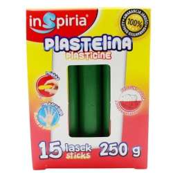 Plastelina ciemna zielona 15 lasek 250g - 1