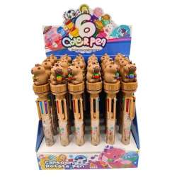 Długopis Kapibara obracana 6kol (24szt)