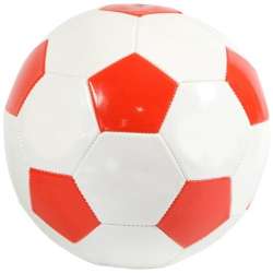 Piłka nożna biedronka biało-czerwona R.5