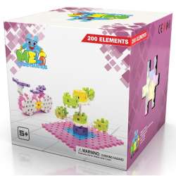 Klocki Meli Basic Constructor Pink 200szt (50060) - 1