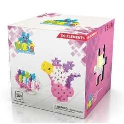 Klocki Meli Basic Constructor Pink 100szt (50058) - 1