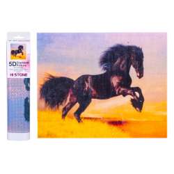 Diamentowa mozaika - Czarny koń (GXP-907997) - 1