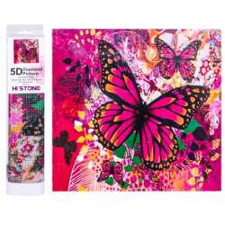 Diamentowa mozaika - Motyle różowe (GXP-912905) - 1