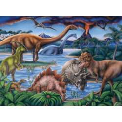 Malowanie po numerach Dinozaury 40 x 50 6174 (NO-1006174) - 1
