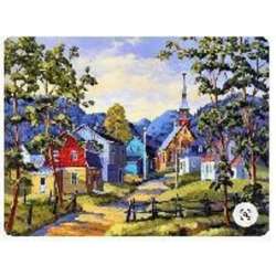 Malowanie po numerach Osada w górach 40x50cm 1008234 (NO-1008234) - 1
