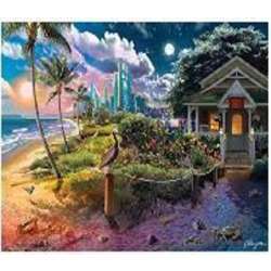 Diamentowa mozaika Dom na plaży 30x40cm 1008297 (NO-1008297) - 1