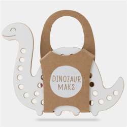 Dinozaur Maks.Drewniana przeplatanka Montessori - 1