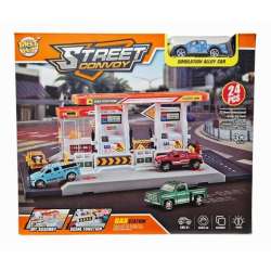 Stacja benzynowa z autkiem