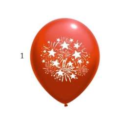 Balony z nadrukiem sylwestrowym 25,5cm 25szt - 1