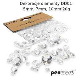 Dekoracyjne diamenty 5-10mm 20g - 1