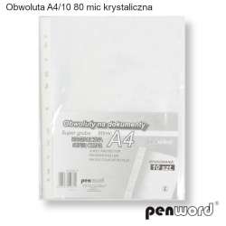 Obwoluta A4 80 mic krystaliczna 10szt