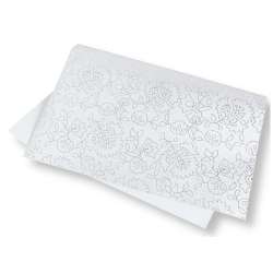 Papier ozdobny brokatowy 140g 40x60cm srebrny 5ark - 1