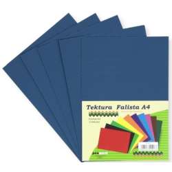 Tektura A4 falista indygo 5szt