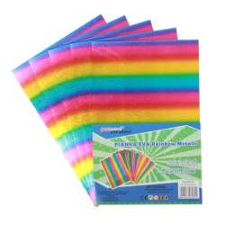 Pianka EVA rainbow metalic 20x30cm 5 arkuszy cena za opakowanie (5902557434602)