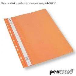 Skoroszyt A4 z perforacją pomarańczowy (20szt) - 1