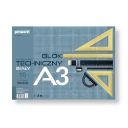 Blok techniczny A3 Premium biały 250g 10 arkuszy - 1