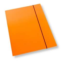 Teczka A4 z gumką lakier pomarańcz. 350gsm (10szt) - 1