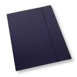 Teczka A4 z gumką lakier granatowa 350gsm (10szt) - 1