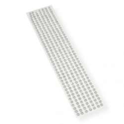 Kryształki samoprzylepne srebrne 6mm