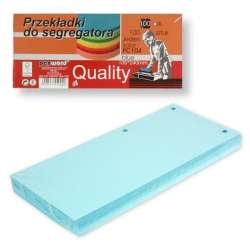 Przekładki do segregatora 100szt blue - 1