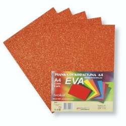 Pianka brokatowa A4 Eva pomar. biodegrad. 5szt