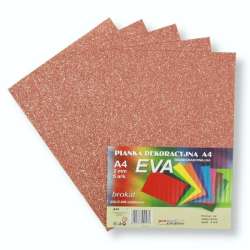 Pianka brokatowa A4 Eva miedziana biodegrad. 5szt