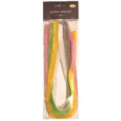 Druty chenille kolorowe pastel 15mm 7szt