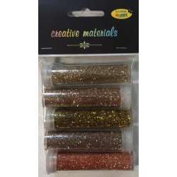 Brokat metaliczny 9g 5 kolorów