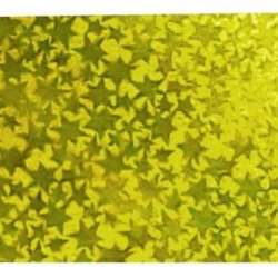 Karton holograficzny c. złoty gwiazdy 25x35cm ark - 1