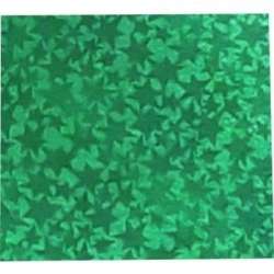 Karton holograficzny zielony gwiazdy 25x35cm ark - 1