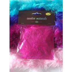 Girlanda z piór różowa 2m