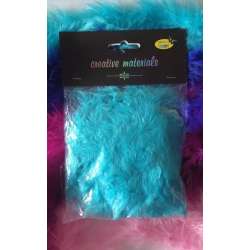 Girlanda z piór 2m błękitna