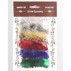 Zestaw elementów z folii śnieżynki 5g - 1