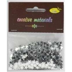 Elementy z folii gwiazdki srebrne 15g - 1