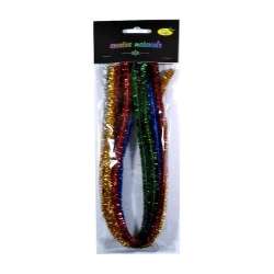 Druty chenille metallic 10szt - 1