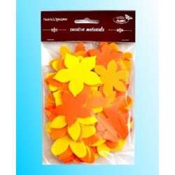 Kwiatki żółto-pomarańczowe 60szt - 1
