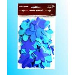 Kwiatki tonacja niebieska 60szt - 1