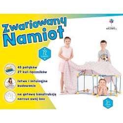 Zwariowany namiot żółto-niebieski