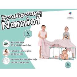 Zwariowany namiot miętowo-szary