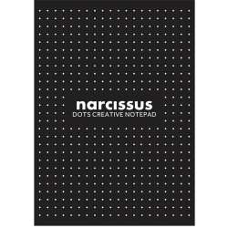 Blok A4/80K Narcisuss kropki czarny (6szt) - 1