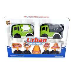 Pojazd ze znakami drogowymi Miasto