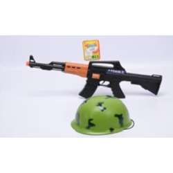 Karabin z hełmem -zestaw żołnierza (KP7011B) - 1