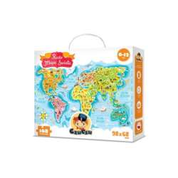CzuCzu Puzzle Mapa świata 6-12 lat (5902768336269) - 1